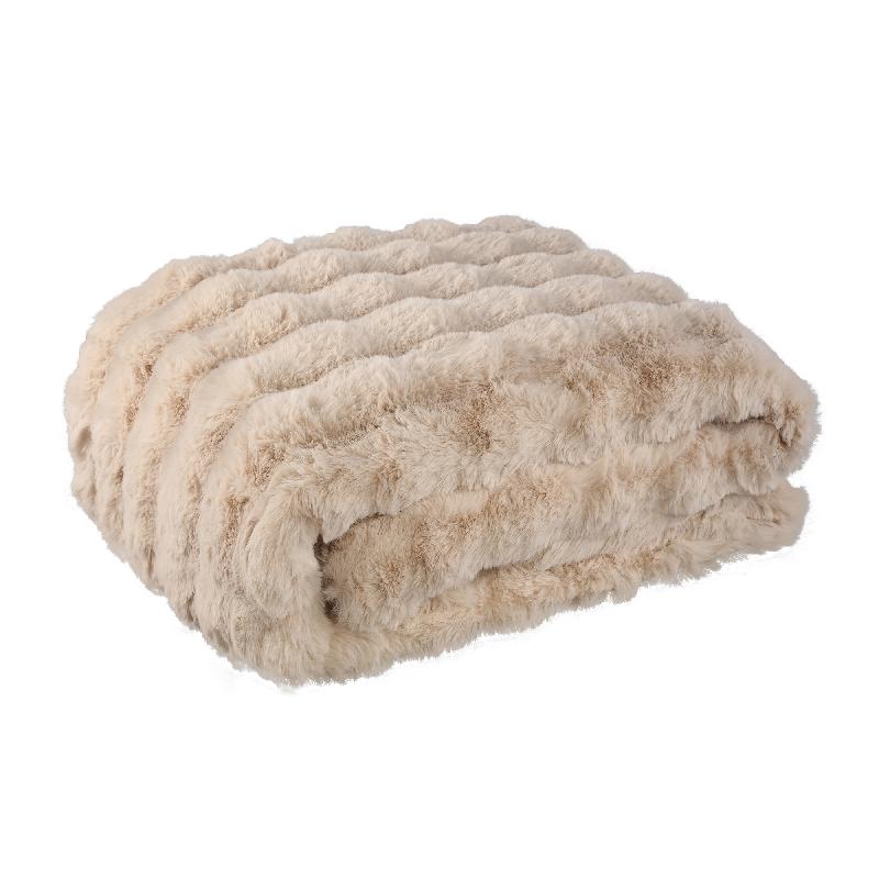 Plaid Dunae Crème Nep Bont Large 220x240cm PTMD