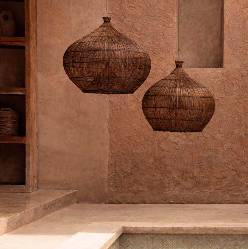 De Desert Gourd Hanglamp Donker Walnoot Small Bazar Bizar