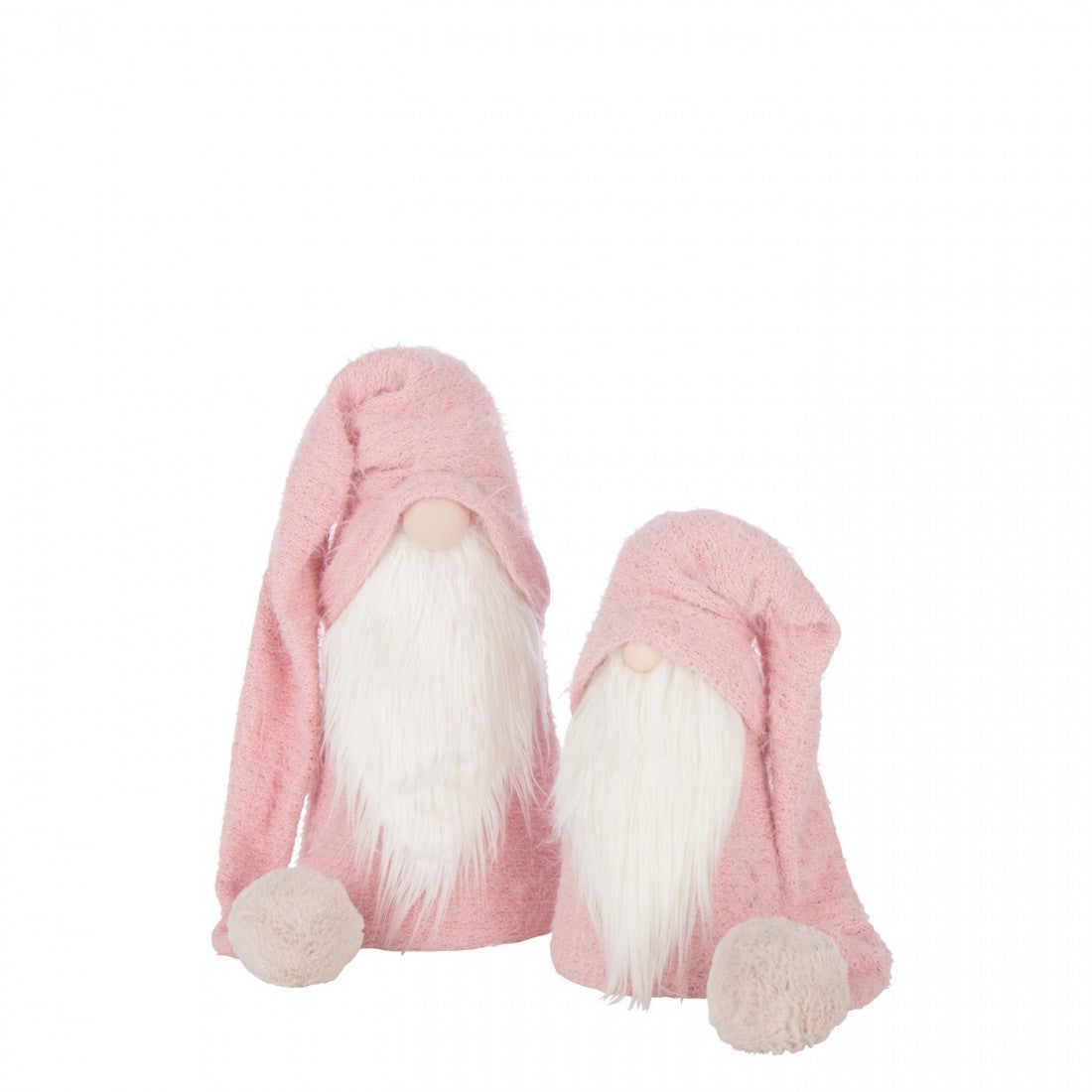 Kerstman Winter Polyester Lichtroze/Wit Large J-Line