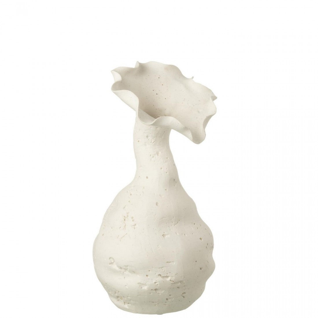 Vaas Helix Keramiek Wit Large L19,5cmxB19cmxH38cm J-Line