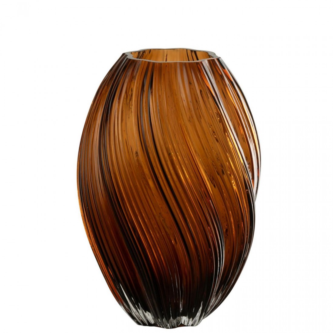 Vaas Carol Glas Bruin Large Ø18xH27cm J-Line