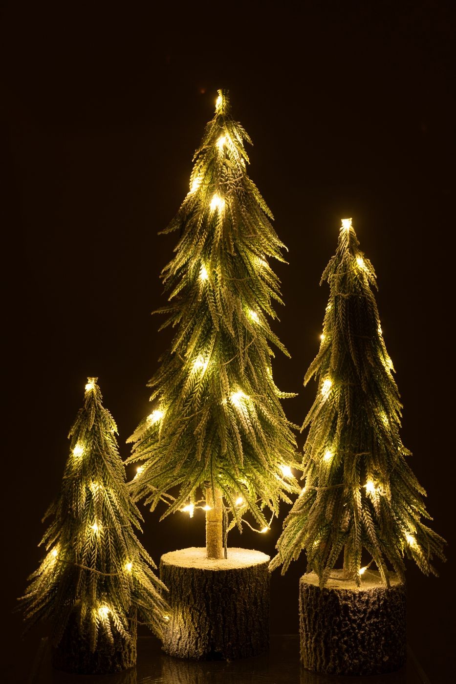Kerstboom A+Led Kunststof Sneeuw Groen Small H30cm J-Line
