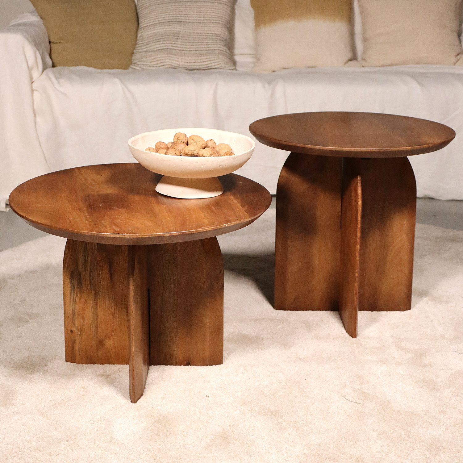 Bullnose bijzettafel 55 cm Raw Materials