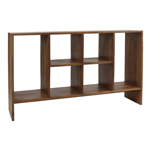 NARA - rek - teruggewonnen hout - L 150x W 40x H 90 cm - Bruin Pomax