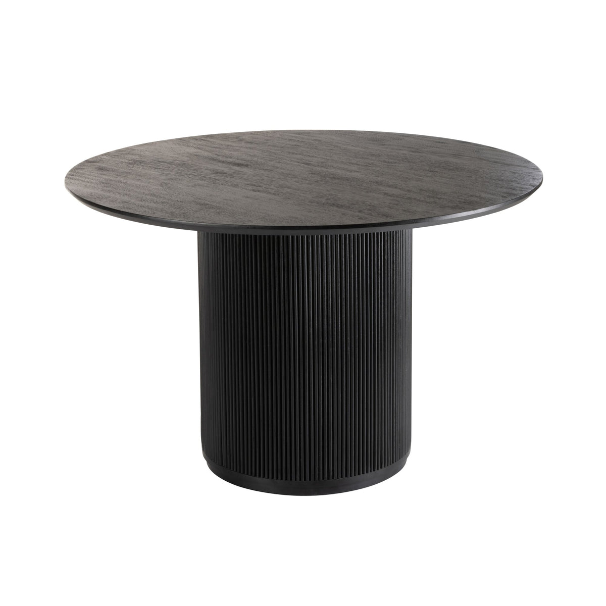 Ronde Eetkamertafel Vincent Mangohout Zwart Large Ø120cm J-Line