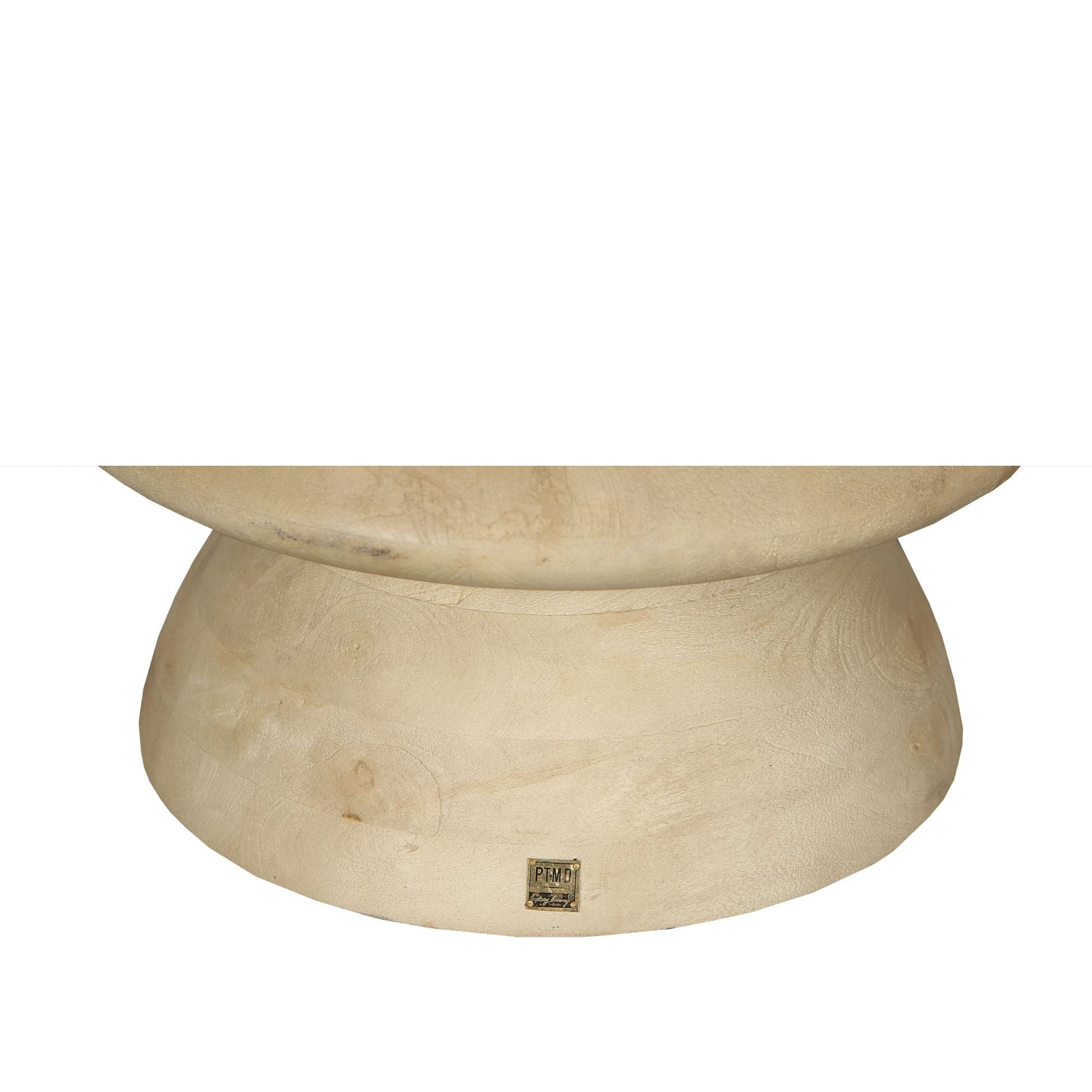 Salontafel Callain Natural Mango Wood Marble Top PTMD - Salontafel - PTMD - livinglovely.nl
