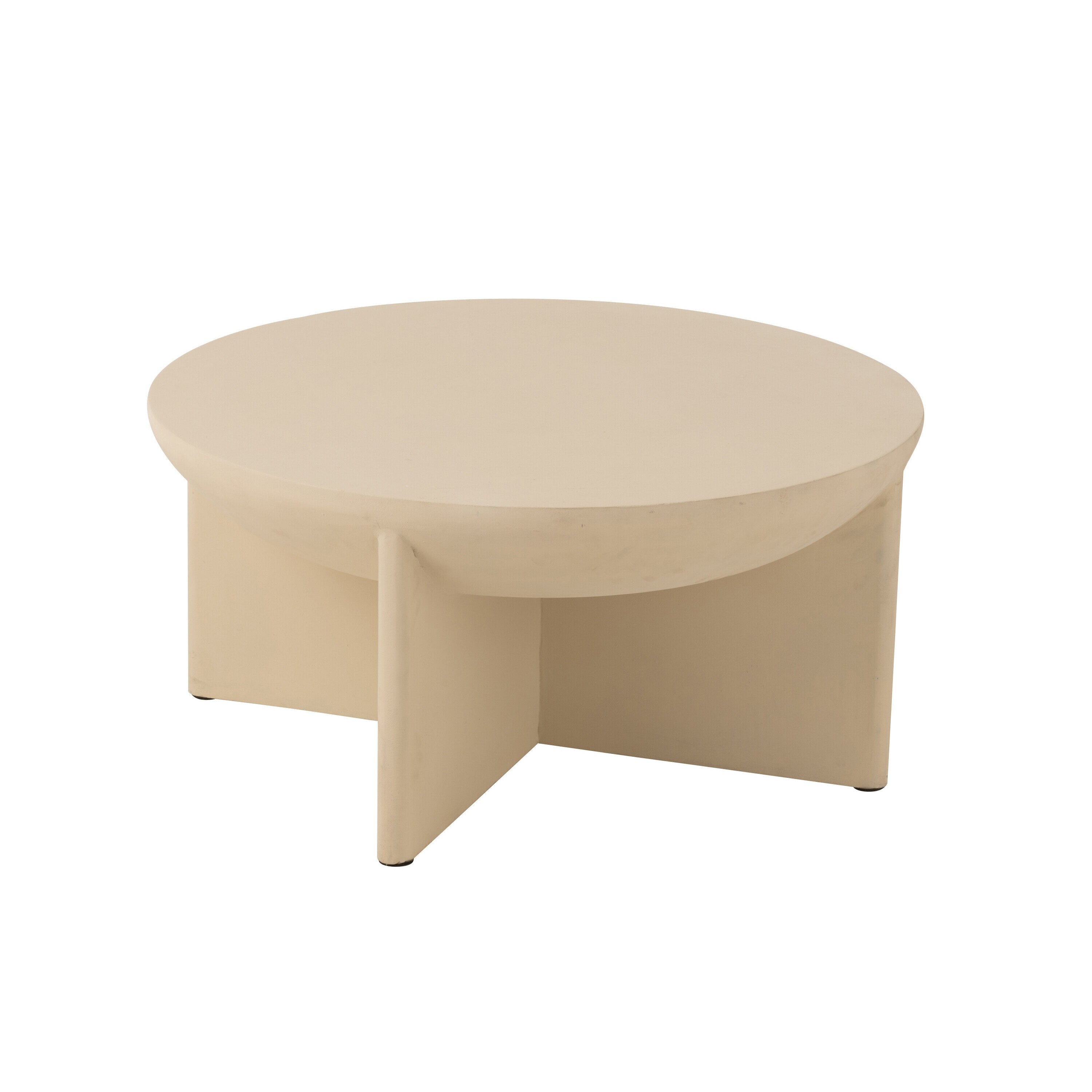 Salontafel Halfy Mangohout Wit - Salontafel - J-Line - livinglovely.nl