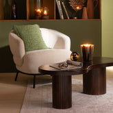 Salontafel Infinityi Mango Houtbruin Small - Salontafel - J-Line - livinglovely.nl