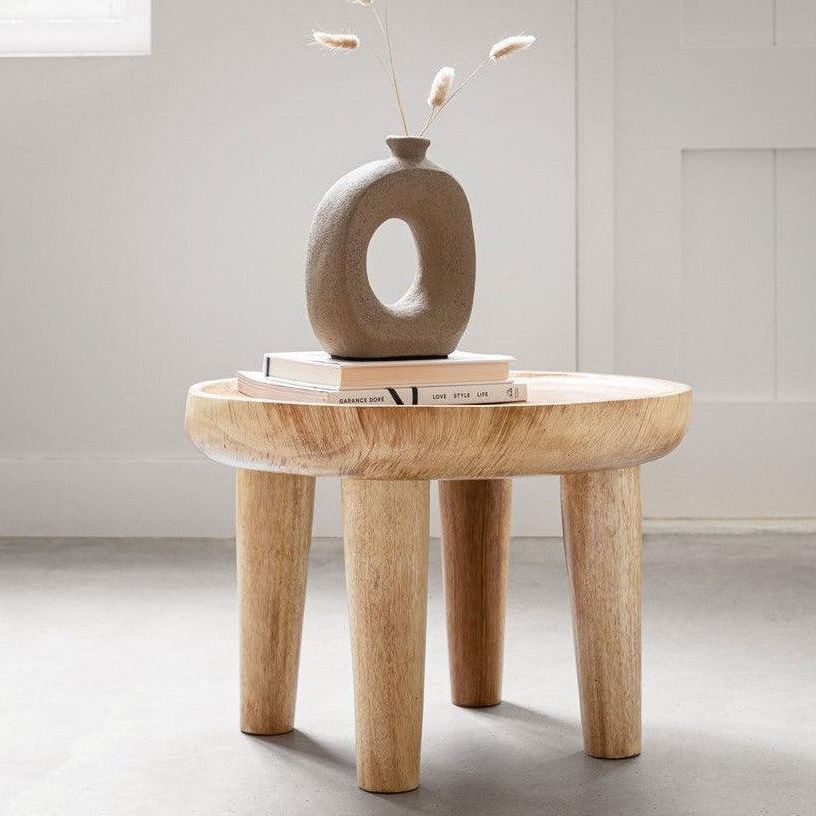Salontafel Plato van massief suar hout in naturel