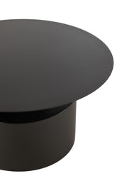 Salontafel Rond Metaal Zwart - Salontafel - J-Line - livinglovely.nl