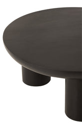 Salontafel Trio Mangohout Zwart - Salontafel - J-Line - livinglovely.nl