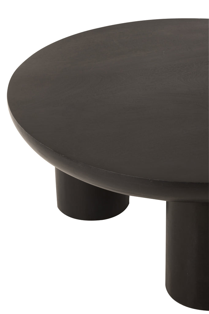 Salontafel Trio Mangohout Zwart - Salontafel - J-Line - livinglovely.nl