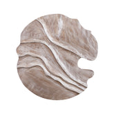 Samraj Brown MDF Wall Panel Wave Structure PTMD - Wandpaneel - PTMD - livinglovely.nl