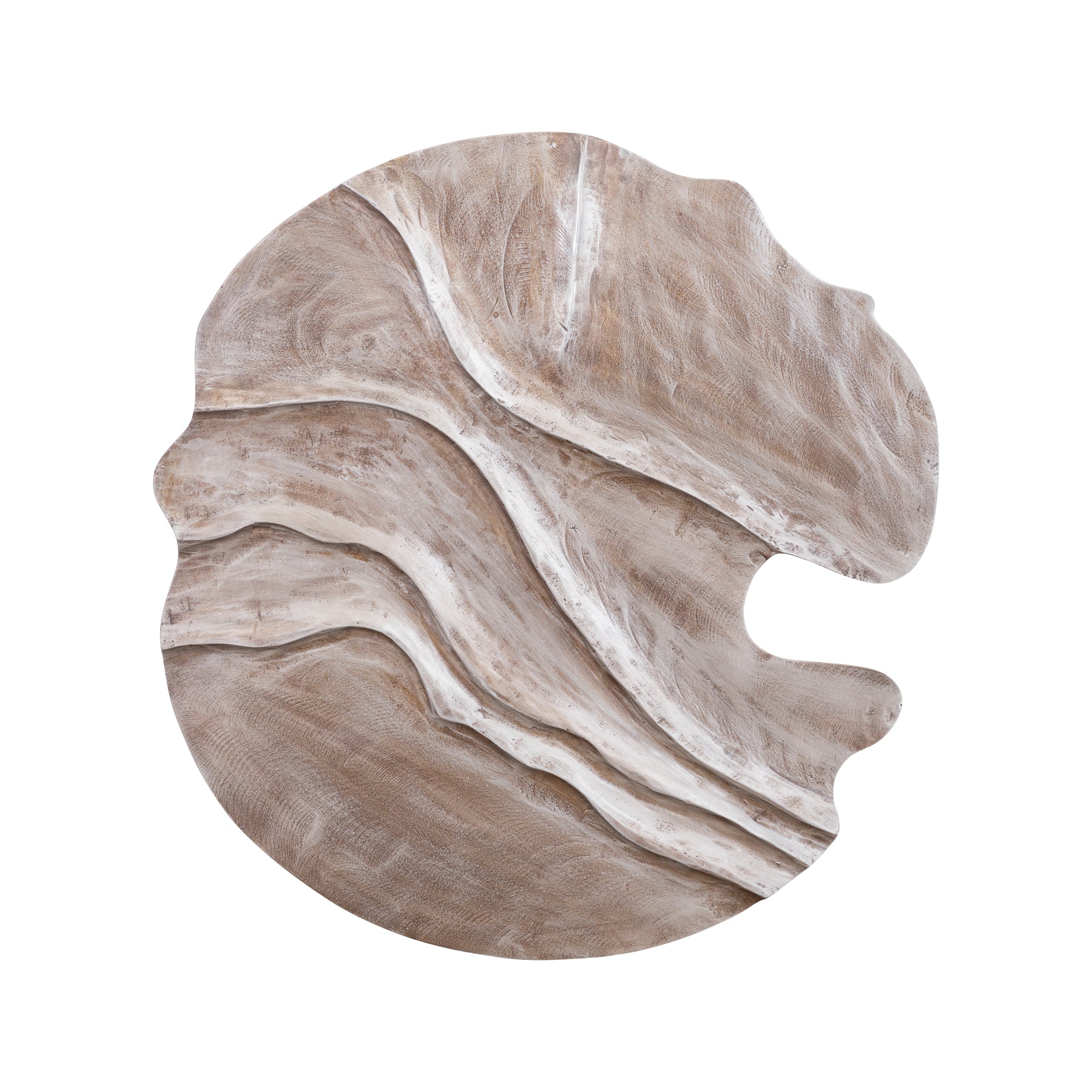 Samraj Brown MDF Wall Panel Wave Structure PTMD - Wandpaneel - PTMD - livinglovely.nl