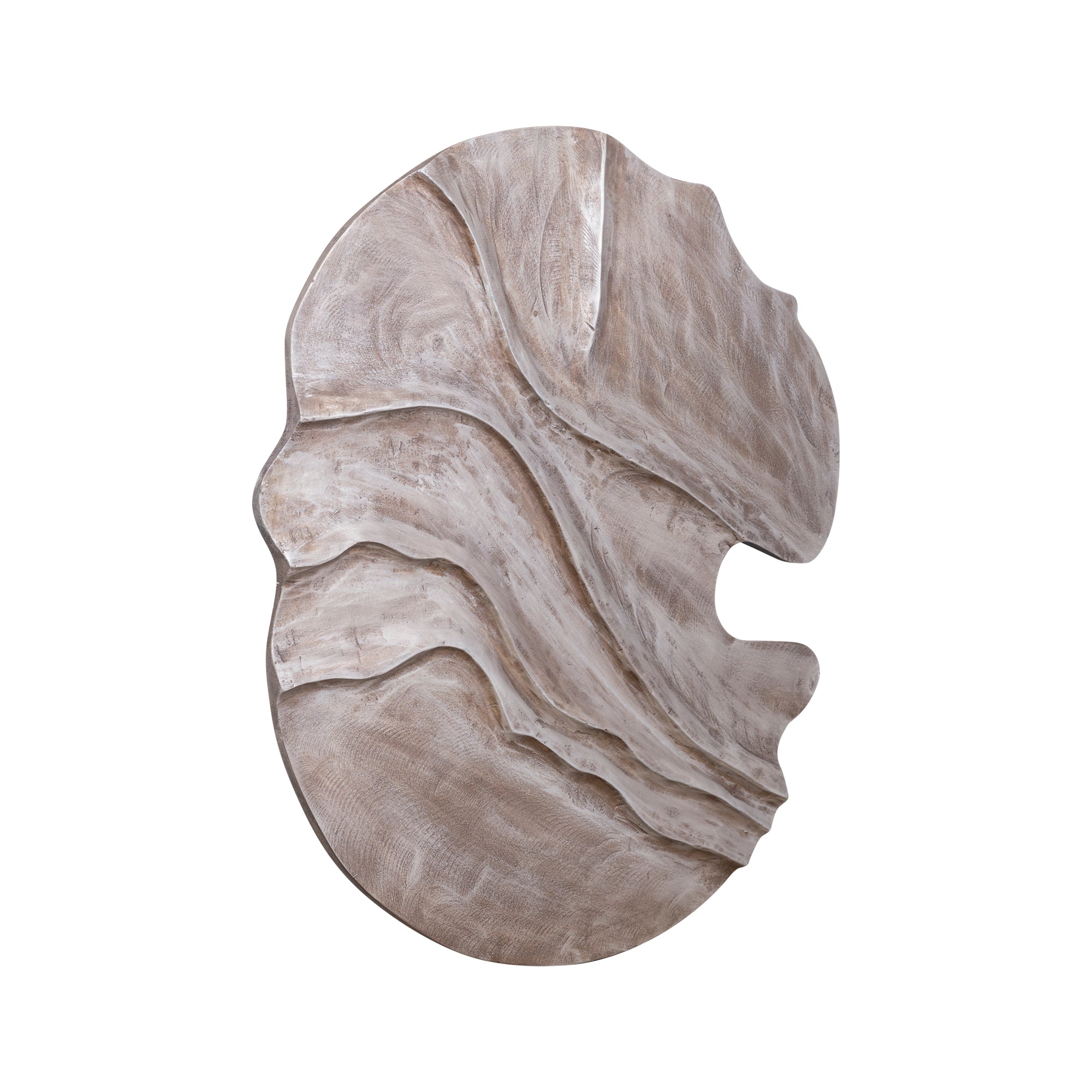 Samraj Brown MDF Wall Panel Wave Structure PTMD - Wandpaneel - PTMD - livinglovely.nl