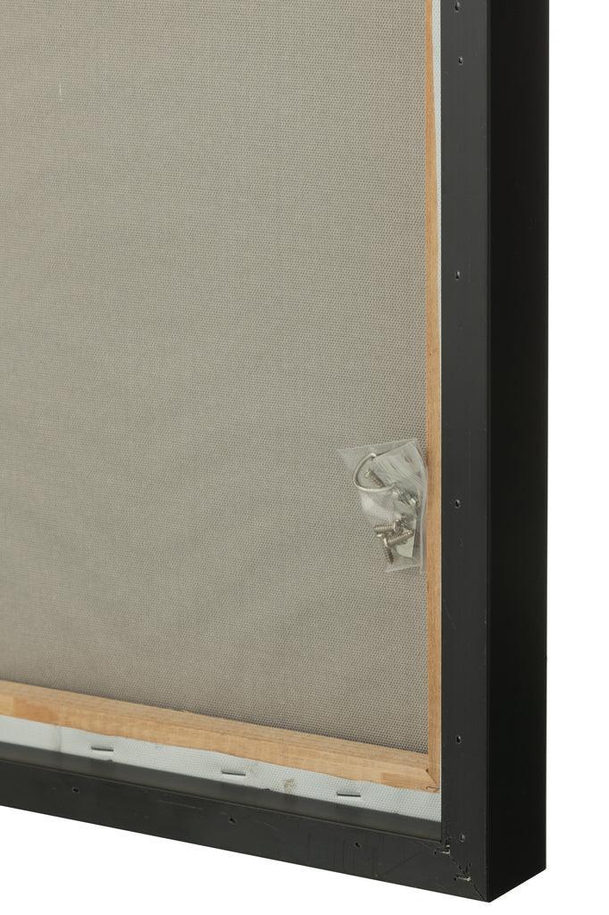 Malerei Tierdruck Holz/Leinwand Schwarz/Gold 3er-Set - Malerei - J-Line - livinglovely.de
