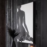 Gemälde Joy Pine Schwarz/Weiß - Gemälde - J-Line - livinglovely.de