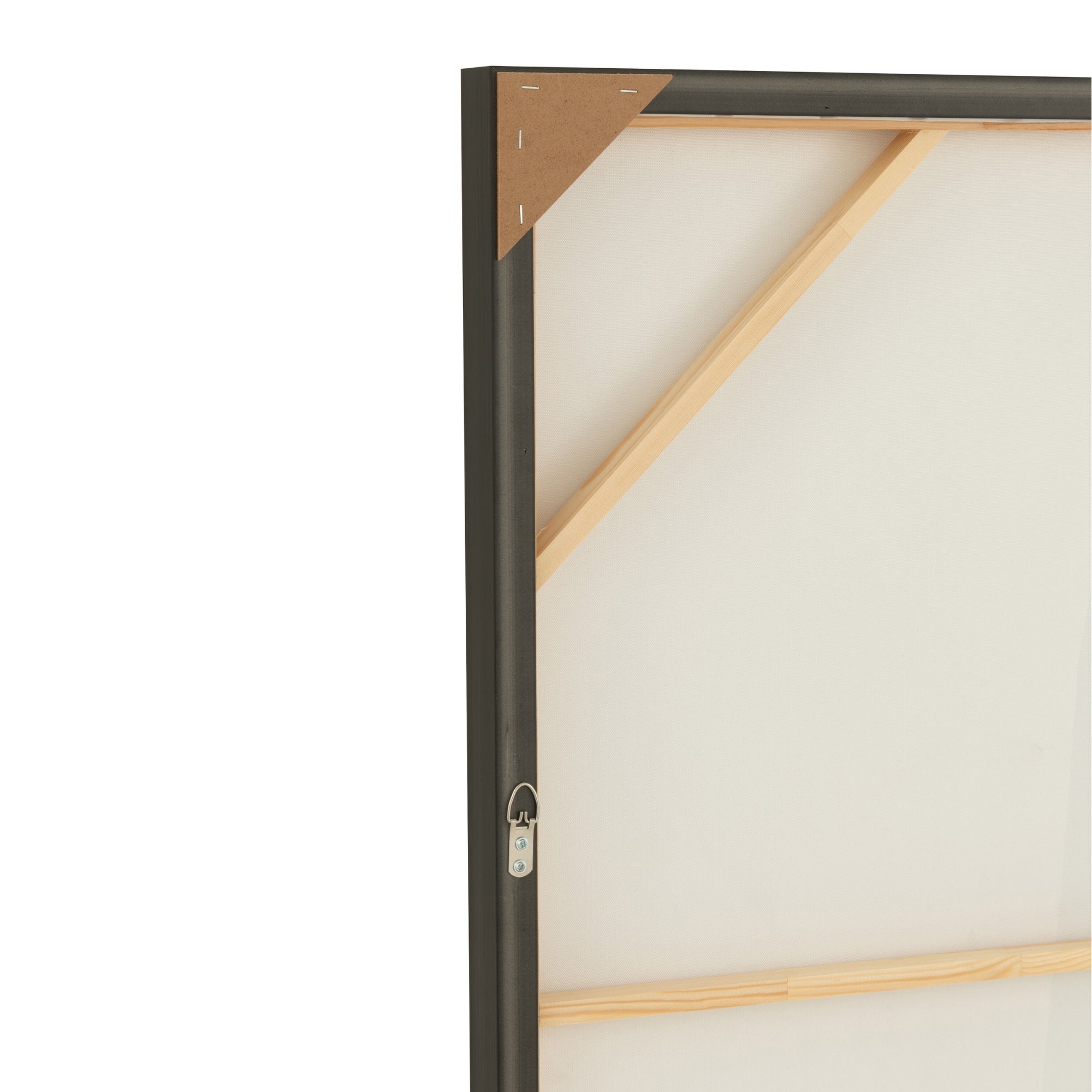 Gemälde Joy Pine Schwarz/Weiß - Gemälde - J-Line - livinglovely.de