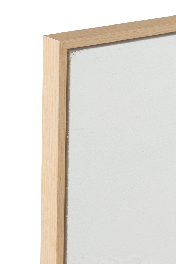 Schilderij Lauwra Canvas Wit - Schilderij - J-Line - livinglovely.nl
