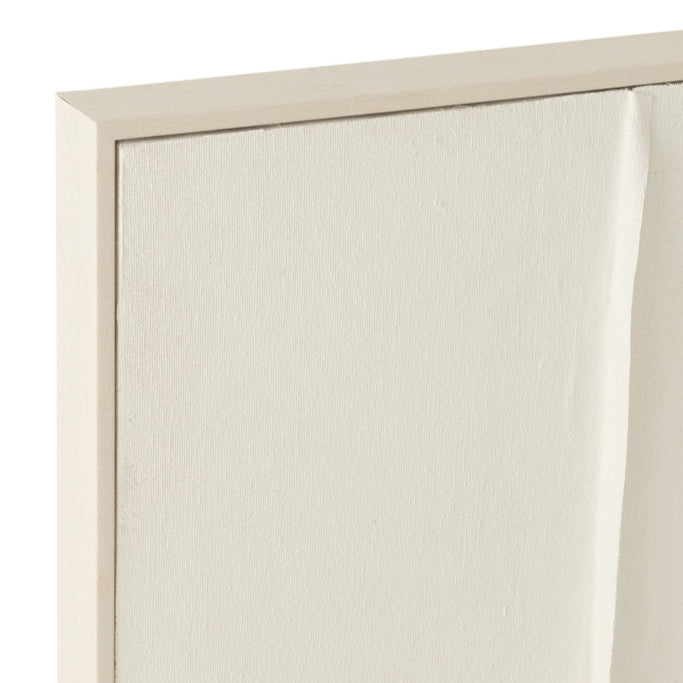 Schilderij Log Canvas/Dennenhout Wit - Schilderij - J-Line - livinglovely.nl