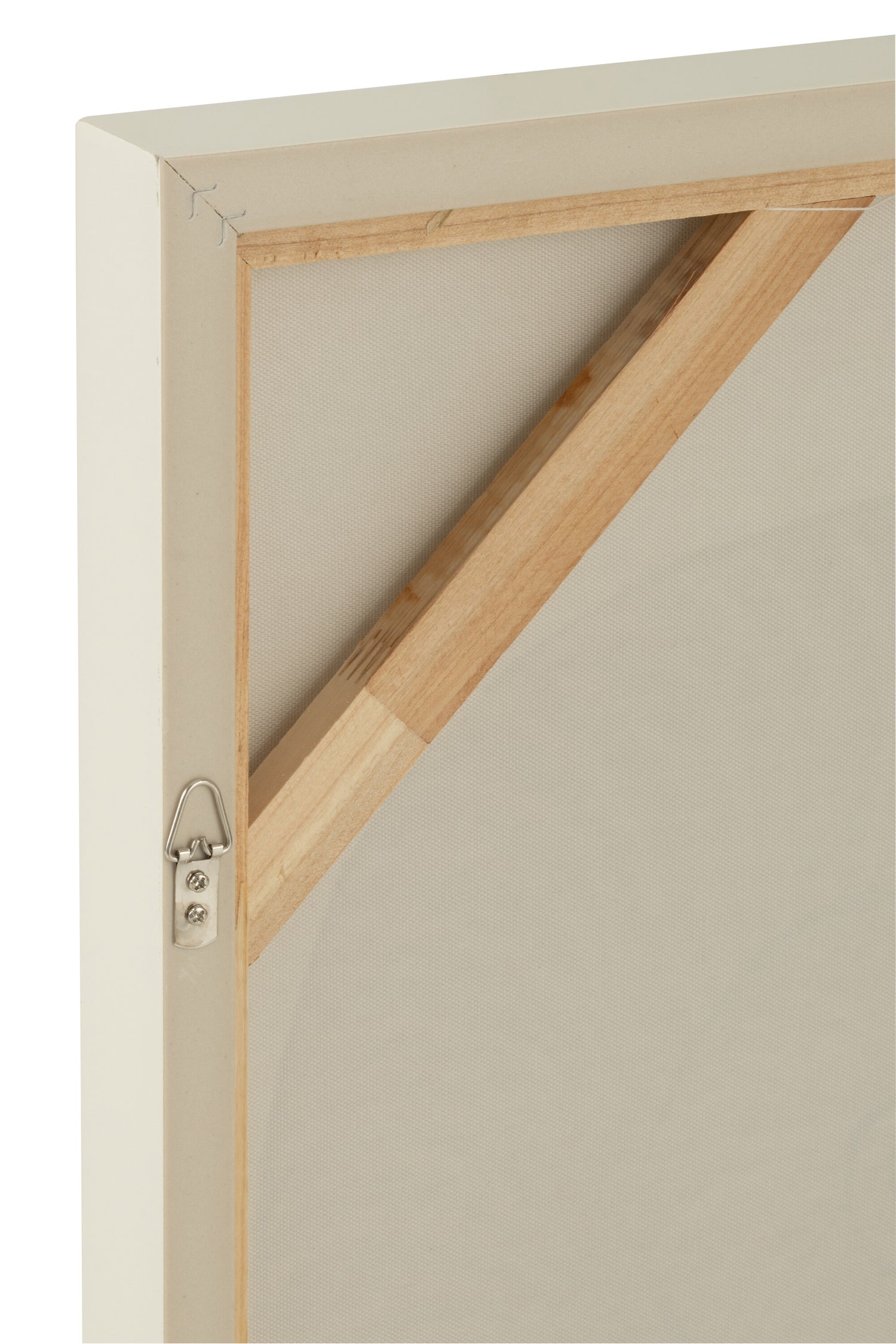 Malen Muschel Acrylfarbe/Leinwand Weiß - Malen - J-Line - livinglovely.de