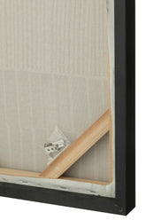 Malerei Streifen Holz/Leinwand Schwarz/Gold Set von zwei - Malerei - J-Line - livinglovely.de