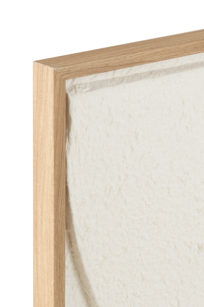 Gemälde Thibault Papier Weiß/Beige - Gemälde - J-Line - livinglovely.de