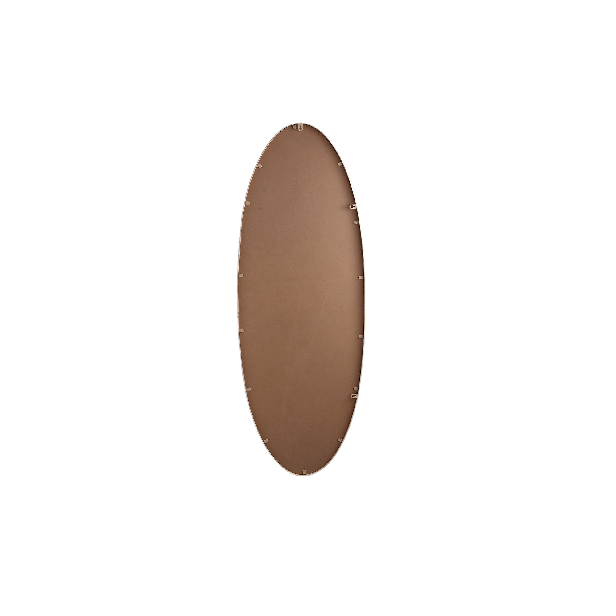 Serine Sand Steel Oval Mirror Small 50x3,5x140cm PTMD - Spiegel - PTMD - livinglovely.nl