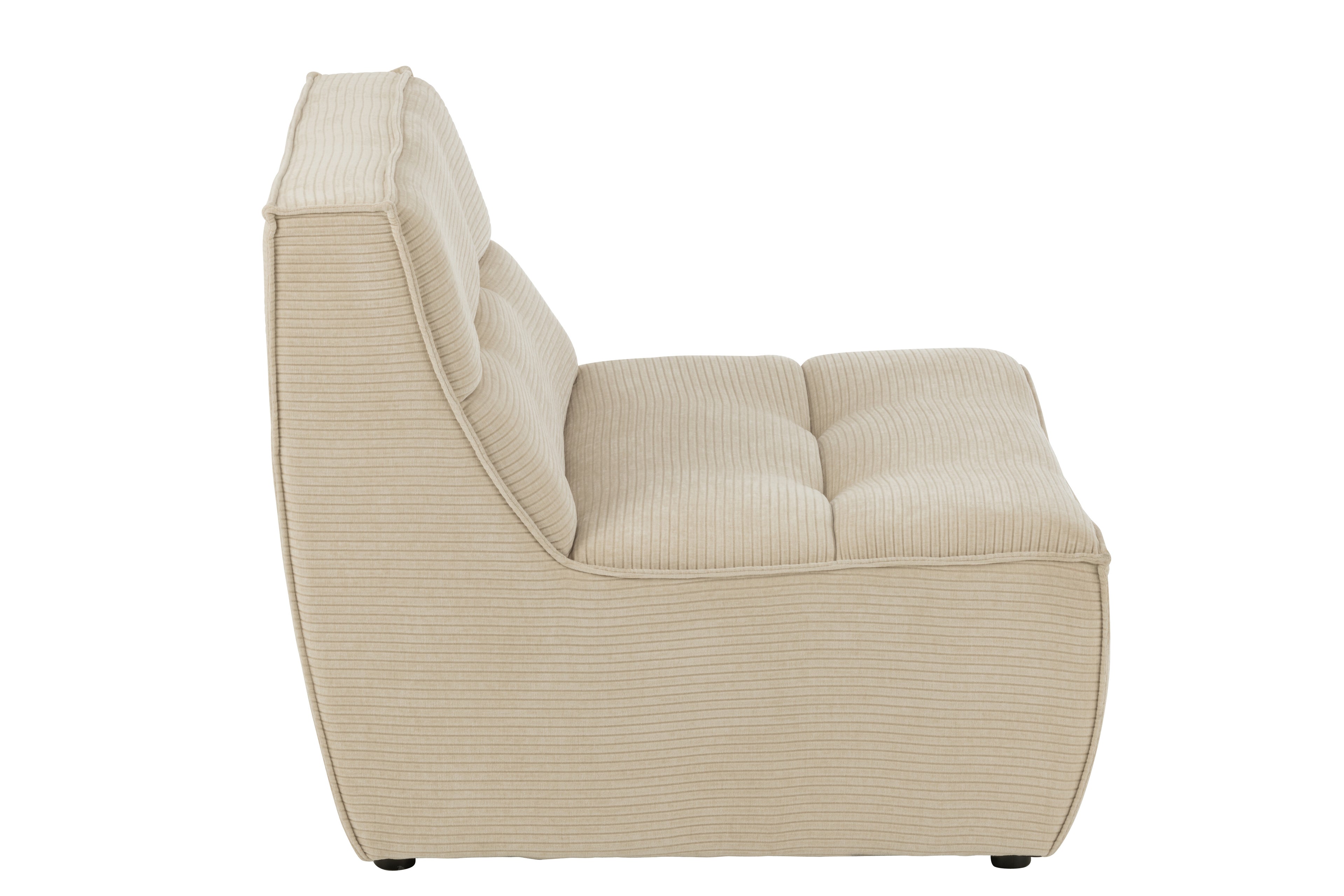 Sofa Grid Poplar Wood/Foam Beige - - J-Line - livinglovely.nl