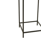 Staand Windlicht Hurricane Vierkant Zwart J-Line - Windlicht - J-Line - livinglovely.nl