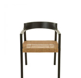 Stoel Emma Teakhout Zwart/Bruin - Eetkamerstoel - J-Line - livinglovely.nl