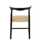 Stoel Toon Beukenhout/Touw Zwart - Eetkamerstoel - J-Line - livinglovely.nl