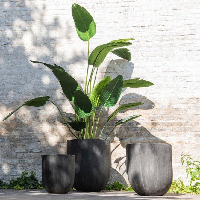 Strelitzia Plastiek Groen Small - Kunstplant - J-Line - livinglovely.nl