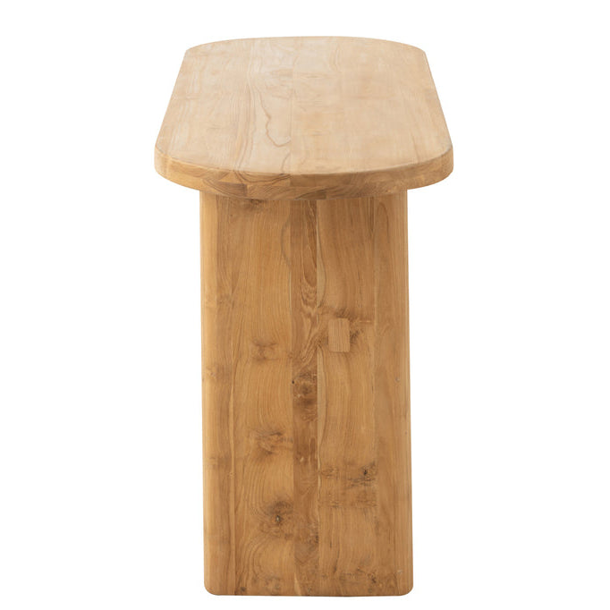 Tafel Teak Hout Naturel - Sidetable - J-Line - livinglovely.nl