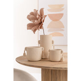 Tafel Vincent Mangohout Naturel Large Ø120cm J-Line - Eetkamertafel - J-Line - livinglovely.nl