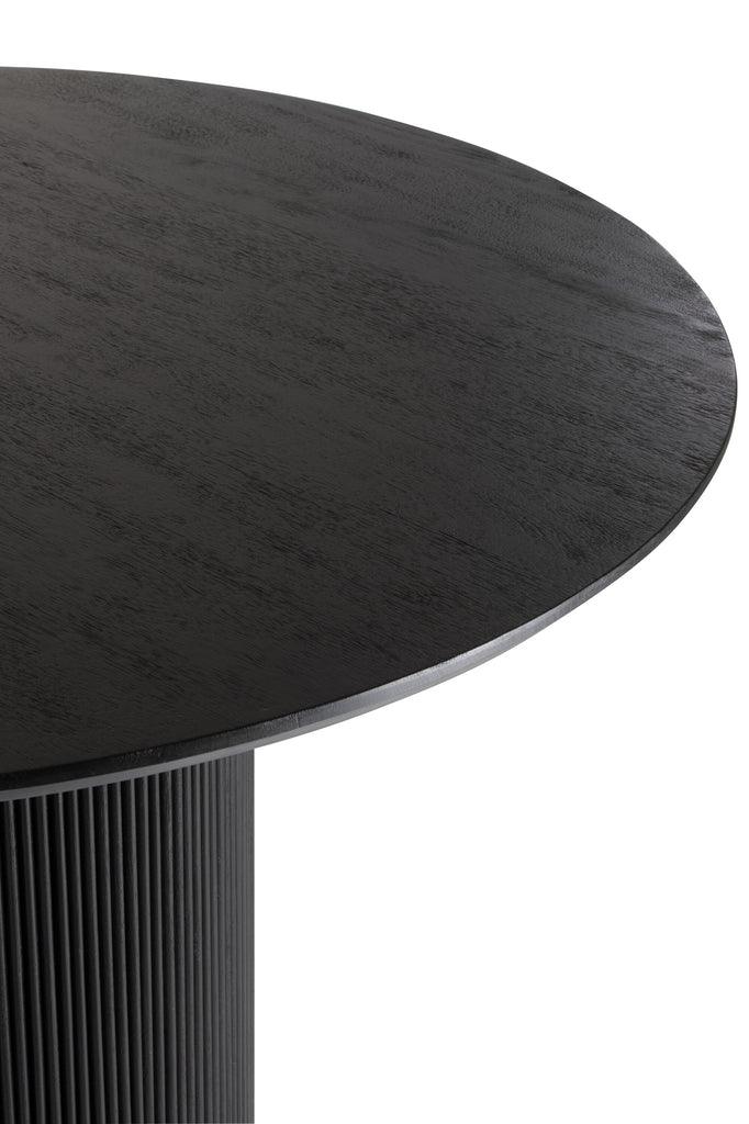 Tafel Vincent Mangohout Zwart Large - Eetkamertafel - J-Line - livinglovely.nl