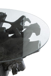 Tafel Wortels Hout Zwart - Salontafel - J-Line - livinglovely.nl