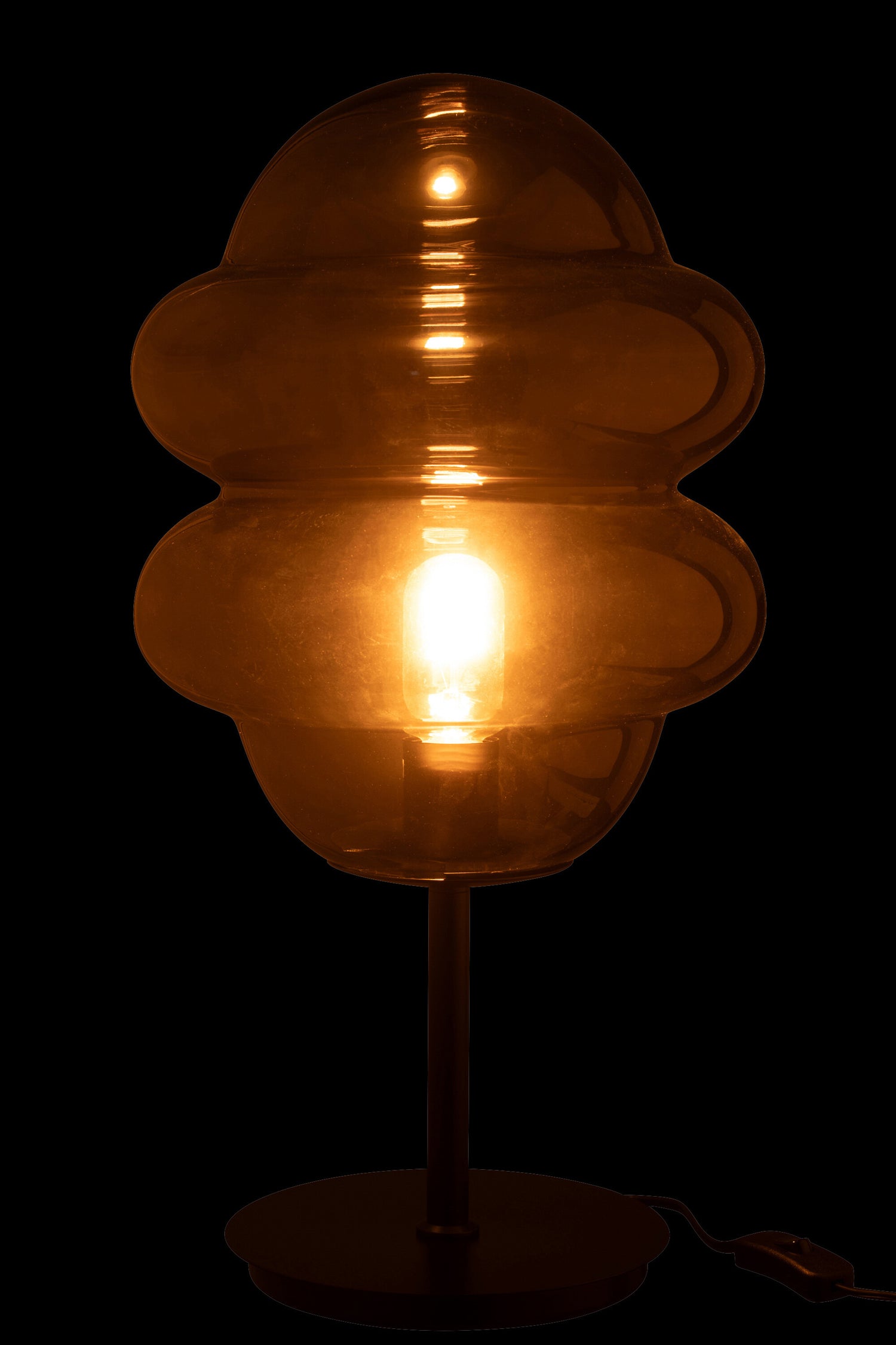 Tafellamp Honinglepel Glas Grijs - Tafellamp - J-Line - livinglovely.nl