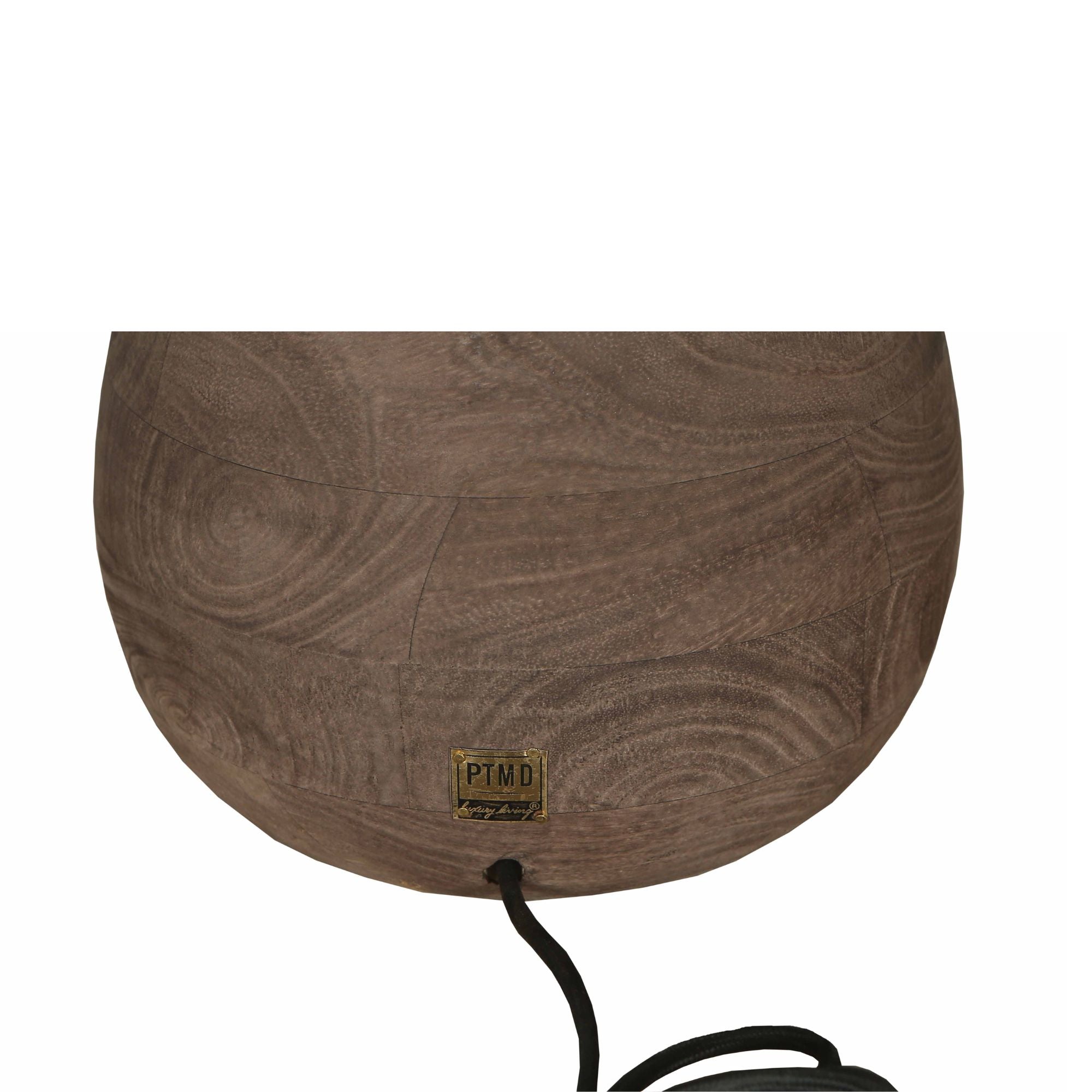 Tafellamp Peake Bruin Mangohout Small PTMD - Tafellamp - PTMD - livinglovely.nl