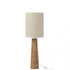 Tafellamp Schroefdraad Hout Naturel Grijs - Tafellamp - J-Line - livinglovely.nl