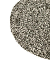 Tapijt Miami Outdoor Polyester Zwart/Wit Medium - Buiten-divers - J-Line - livinglovely.nl