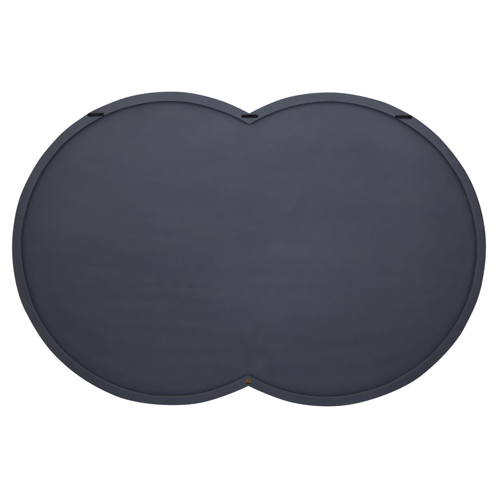 Thikra Brown double circles mdf wall panel carved PTMD - Wandpaneel - PTMD - livinglovely.nl