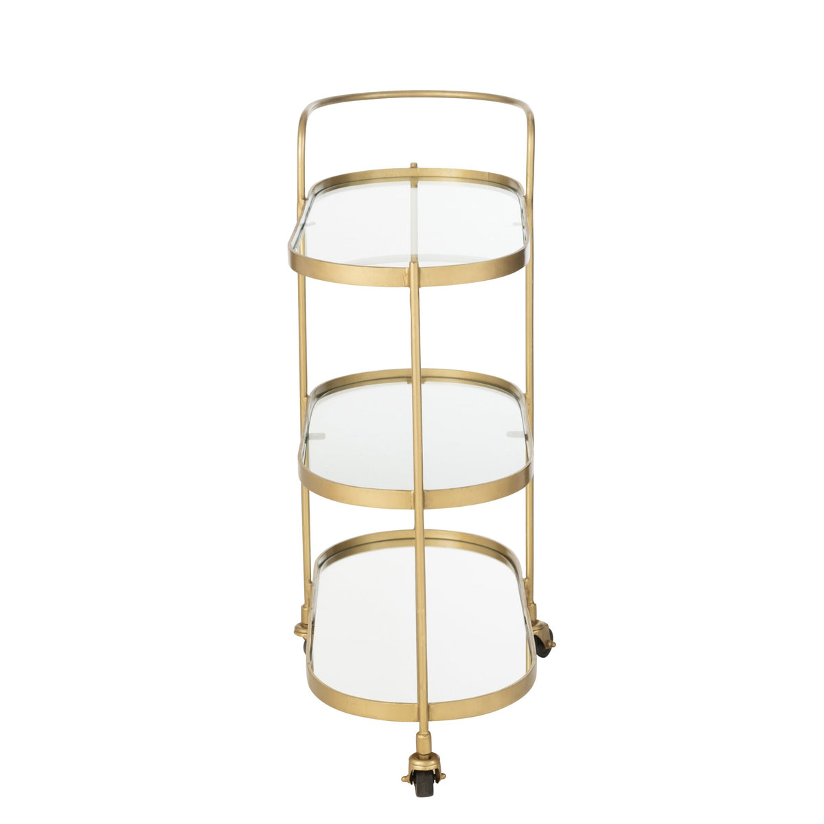 Trolley Ovaal Metaal/Spiegel Goud J-Line