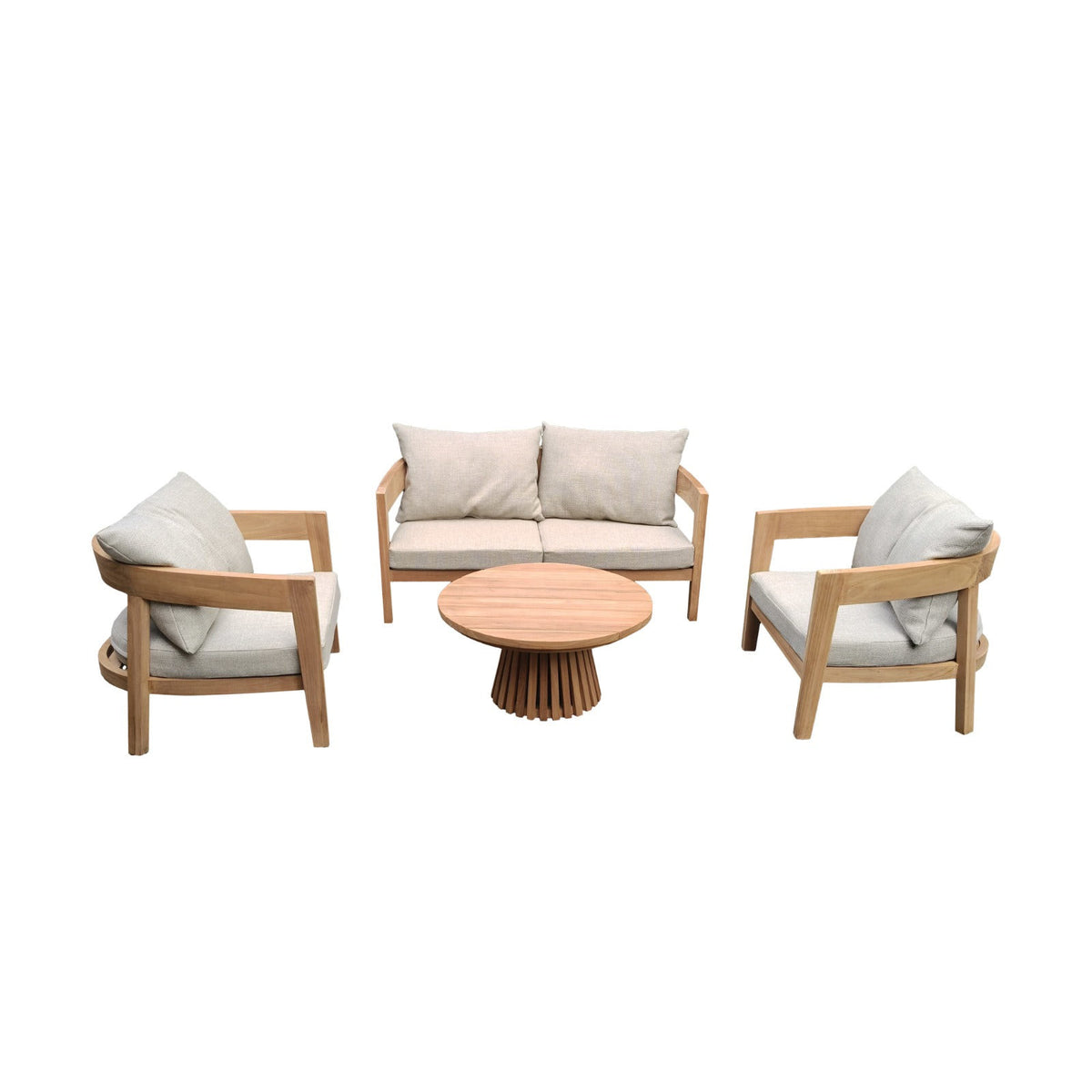 Tuinset Bilbao Teakhout Naturel van Livingfurn