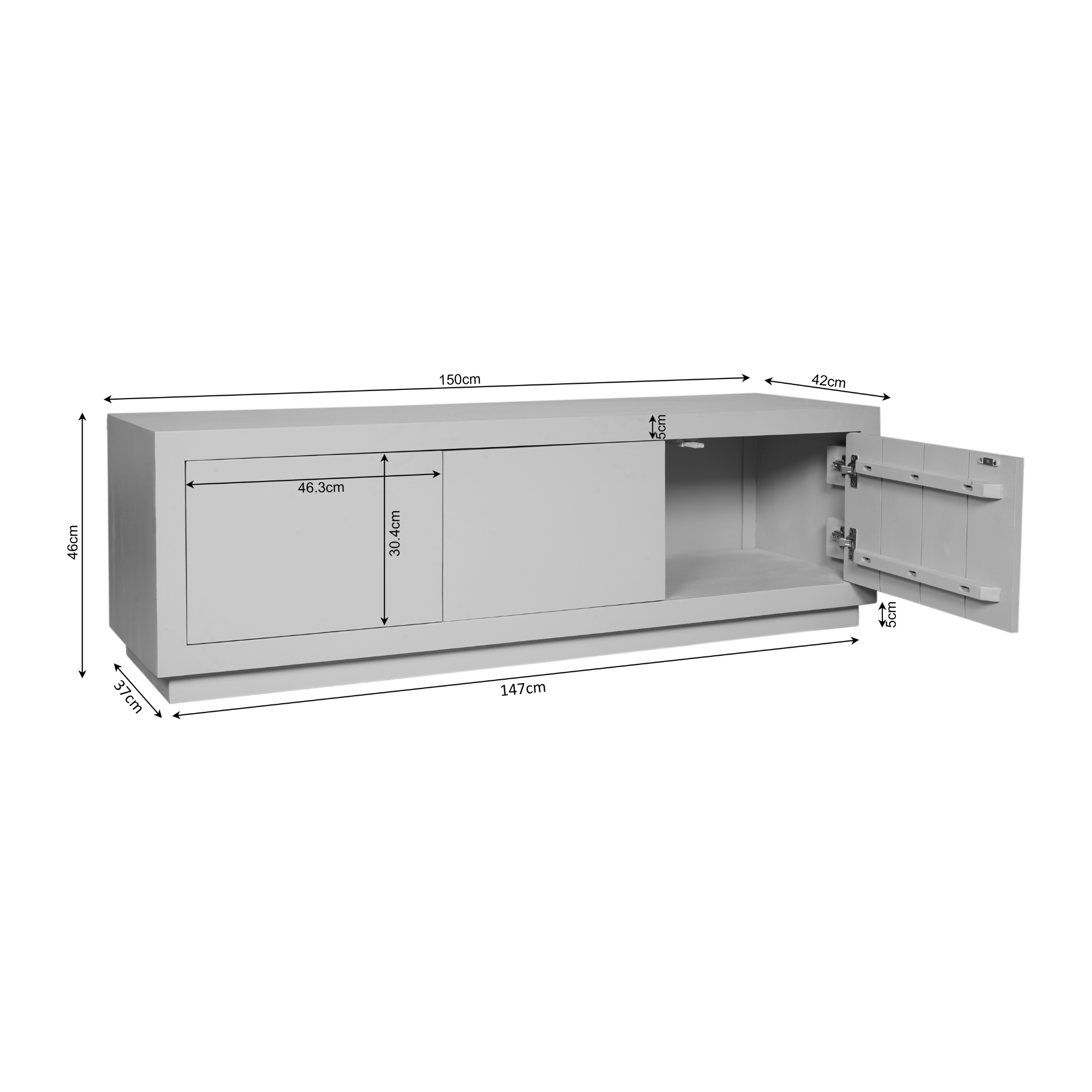TV-meubel Brussel Bruin van Starfurn uit de woonserie Brussel Bruin