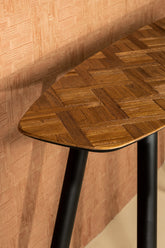 Tyano Natural Recycled Teak Wood Side Table PTMD - Sidetable - PTMD - livinglovely.nl