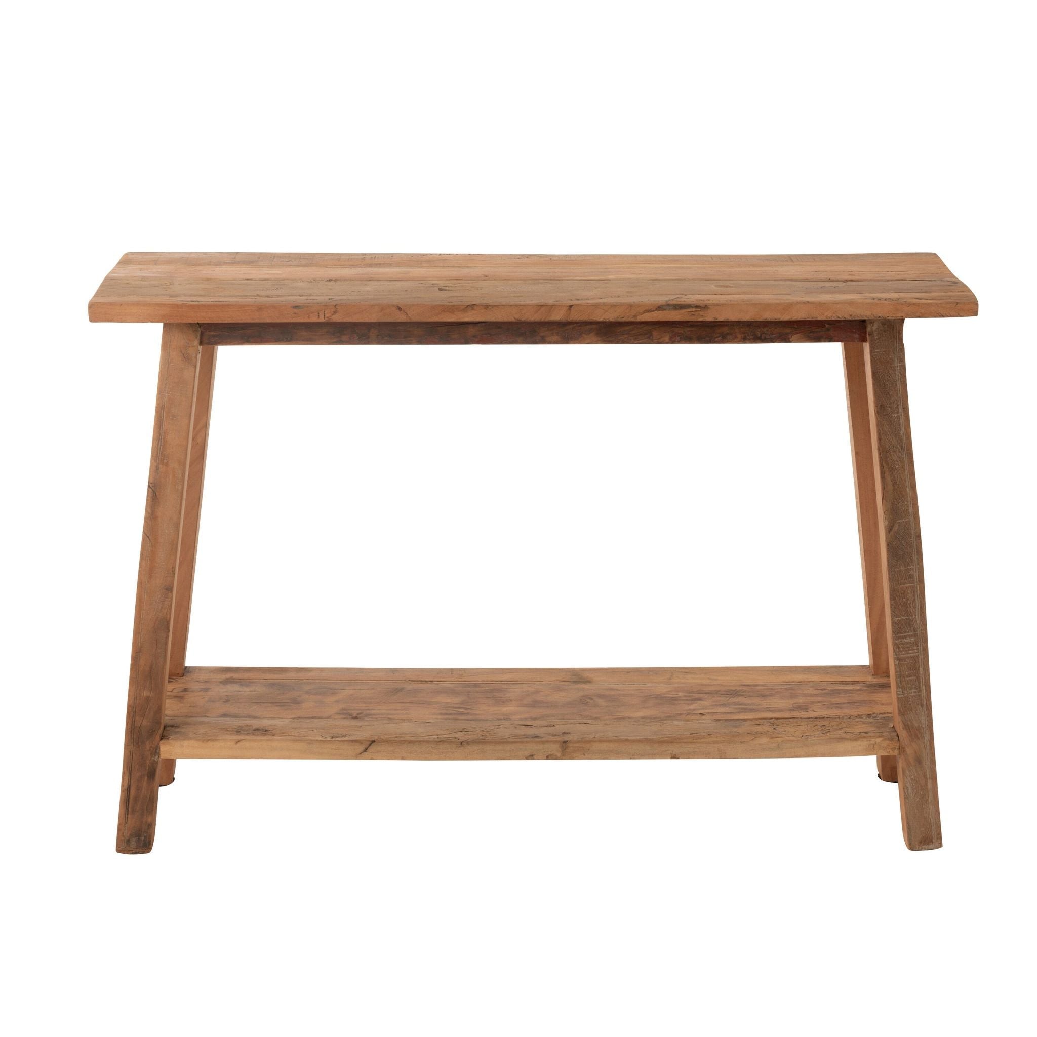 Sidetable Vierkant Gerecycled Hout Naturel J-Line