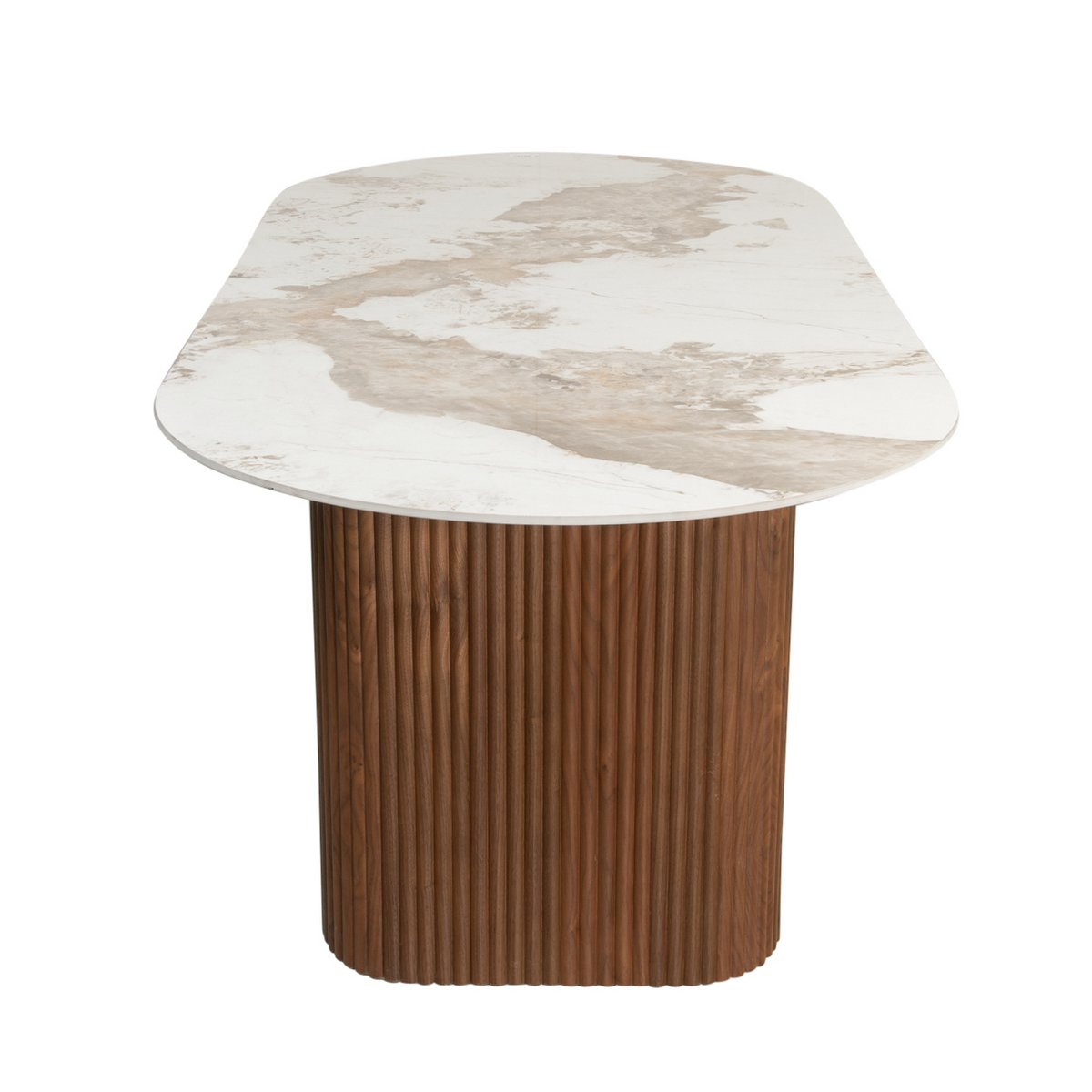 Urban Chique Eettafel Keramiek Marmer 220cm - Pole To Pole - Eetkamertafel - Pole To Pole - livinglovely.nl