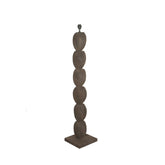 Vloerlamp Kodey Brown Mango Wood Base PTMD - Vloerlamp - PTMD - livinglovely.nl