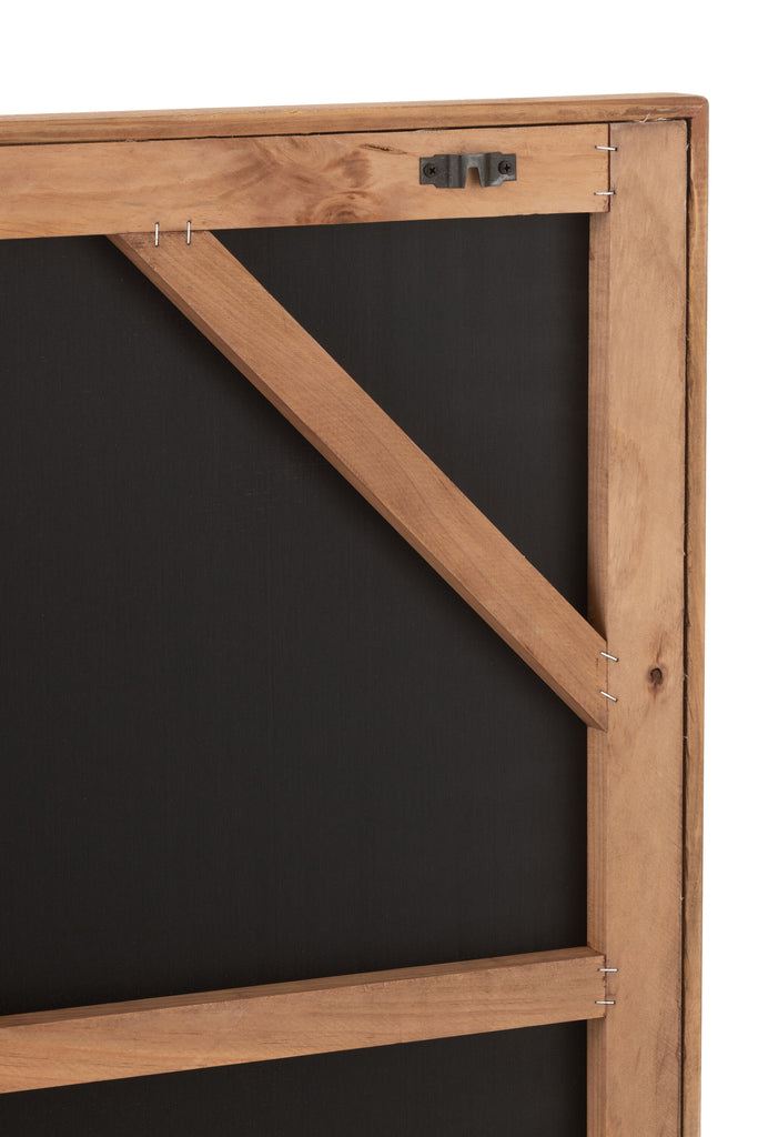 Wanddecoratie John Dennenhout/Canvas Naturel - Schilderij - J-Line - livinglovely.nl